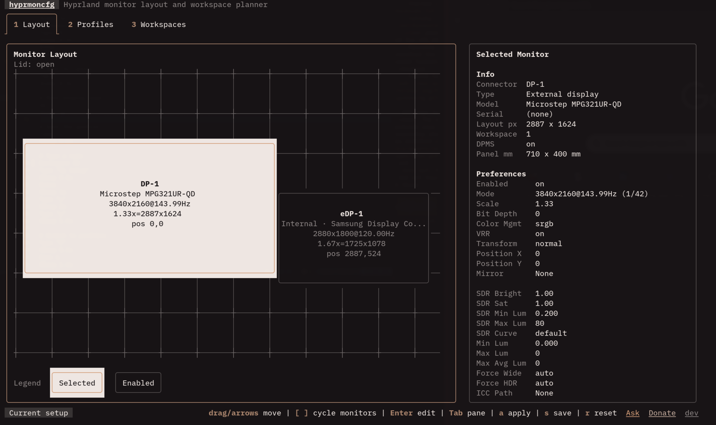 Layout editor
